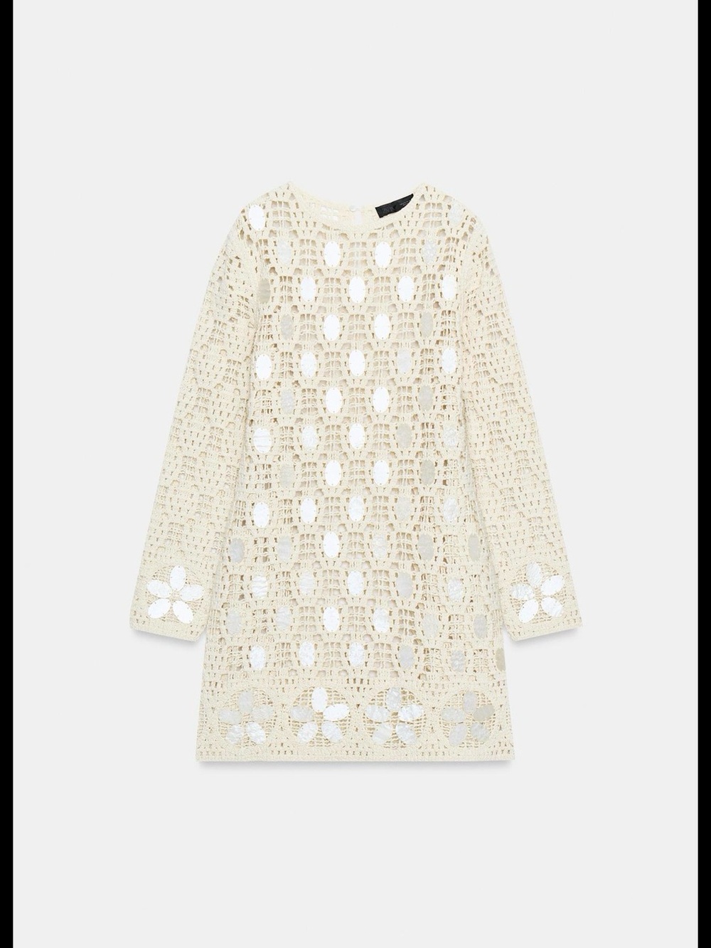 ZARA Beaded Detail Open-Knit Dress NWT Versatile ❗️ - Picture 5 of 9